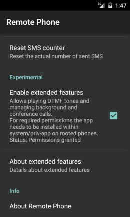 Remote Phone - Extended features