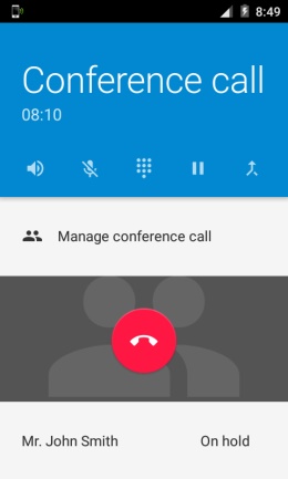 Phone - Conference and background call